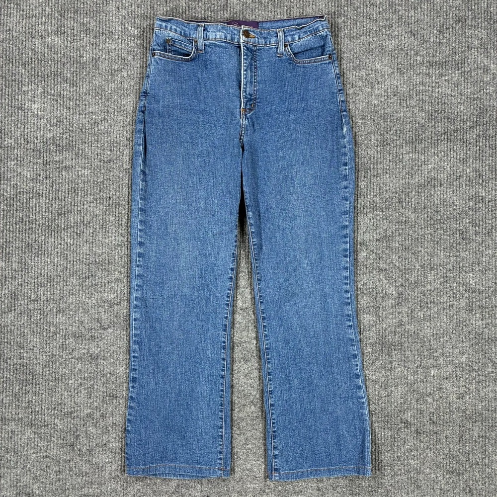 NYDJ Not Your Daughter Jeans Womens Size 12 Blue Denim‎ Bootcut Lift Tuck